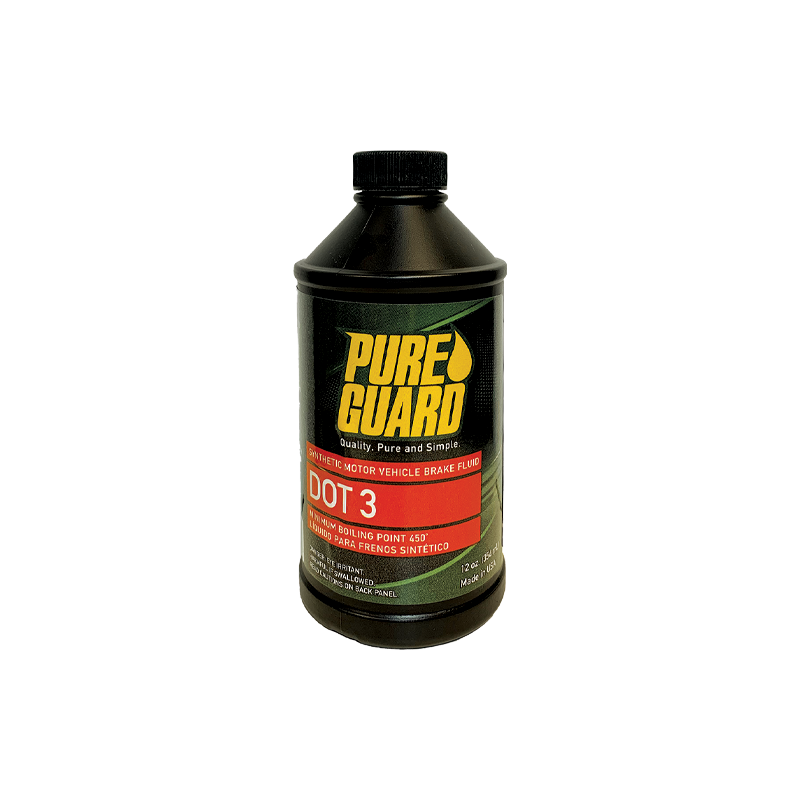 Pure Guard Brake Fluid Dot 3 12 Onz